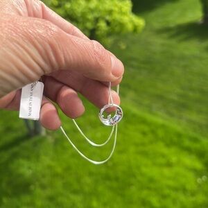 Sterling silver I love you to the moon and back necklace NWT 18in